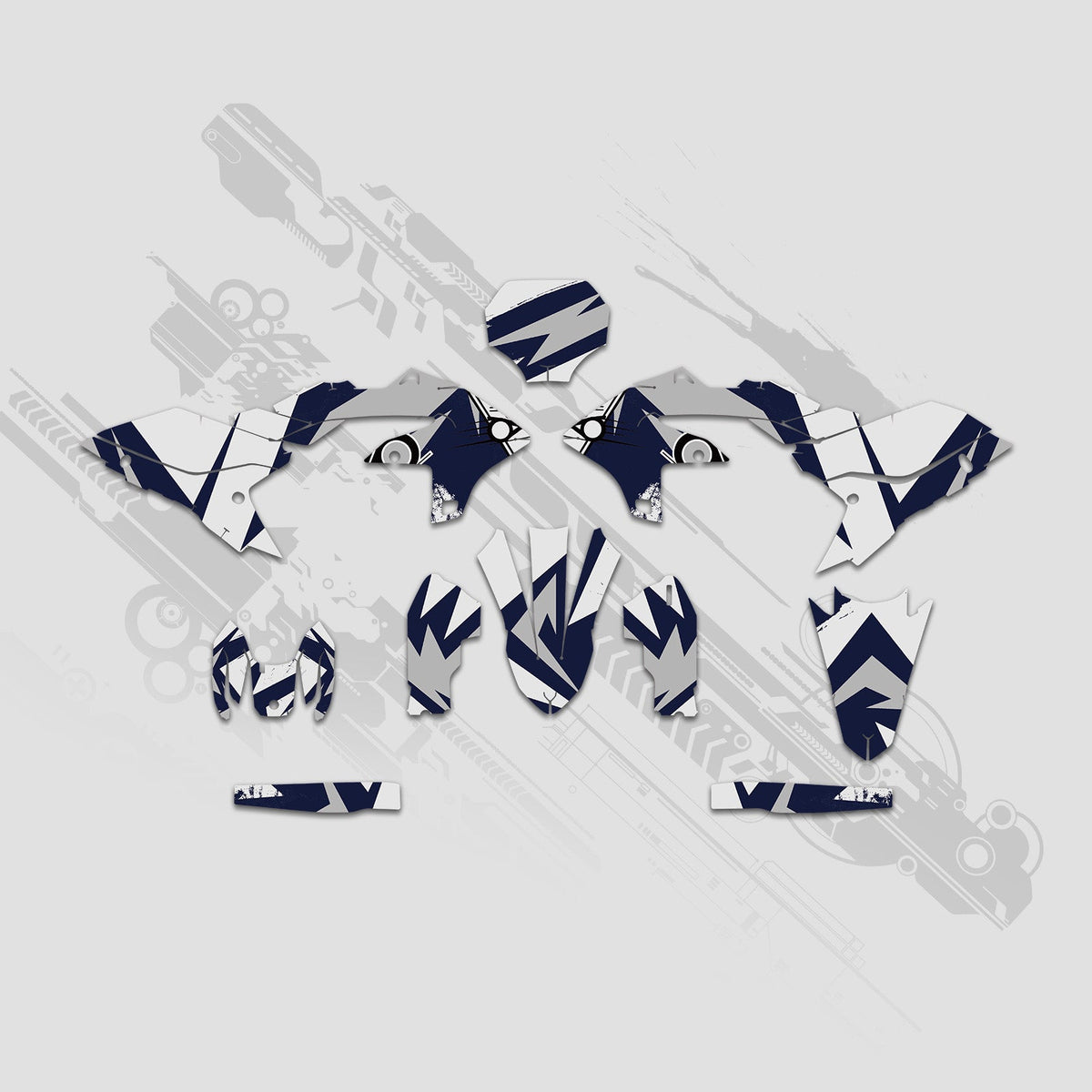 Motorcycle Full Graphics Decals Stickers Kit For Yamaha YZ250F YZ450F 2023-2024
