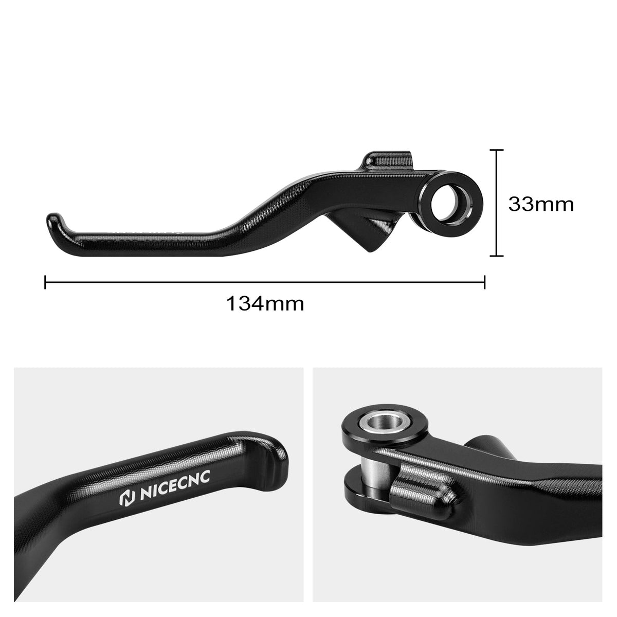 134mm Short Clutch Lever 1-2 Finger Control For KTM 690 Enduro SMC R 2024-2026