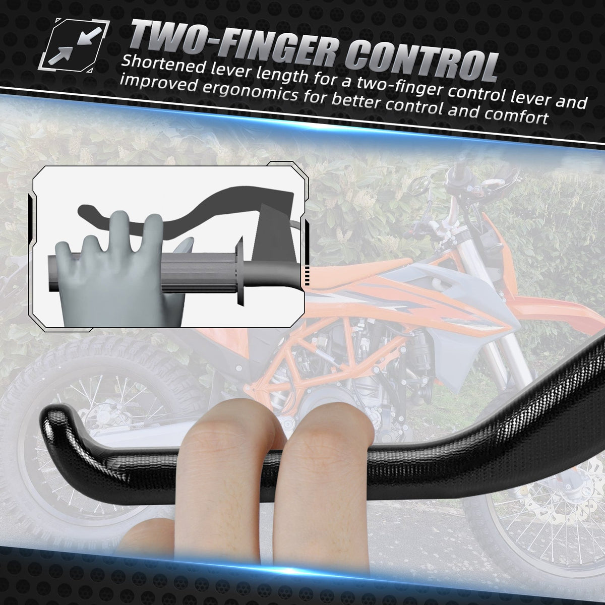 Shorty Clutch Lever 2-Finger Control For Husqvarna 701 Enduro SM 2024-2026
