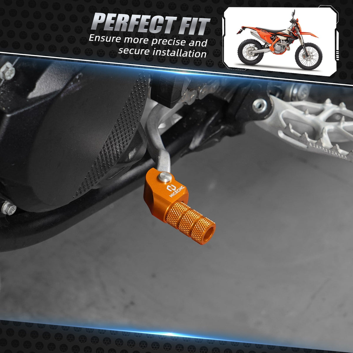 Adjustable Shift Lever Tip For KTM 350 500 XCF EXCF XCW 2017-2024