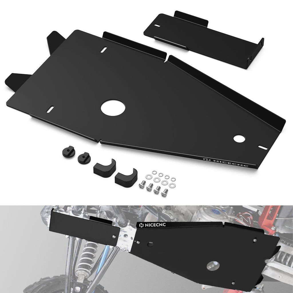 ATV Full Chassis Glide Frame Engine Skid Plate Guard For Yamaha Raptor 700 700R 06-26 Position 8