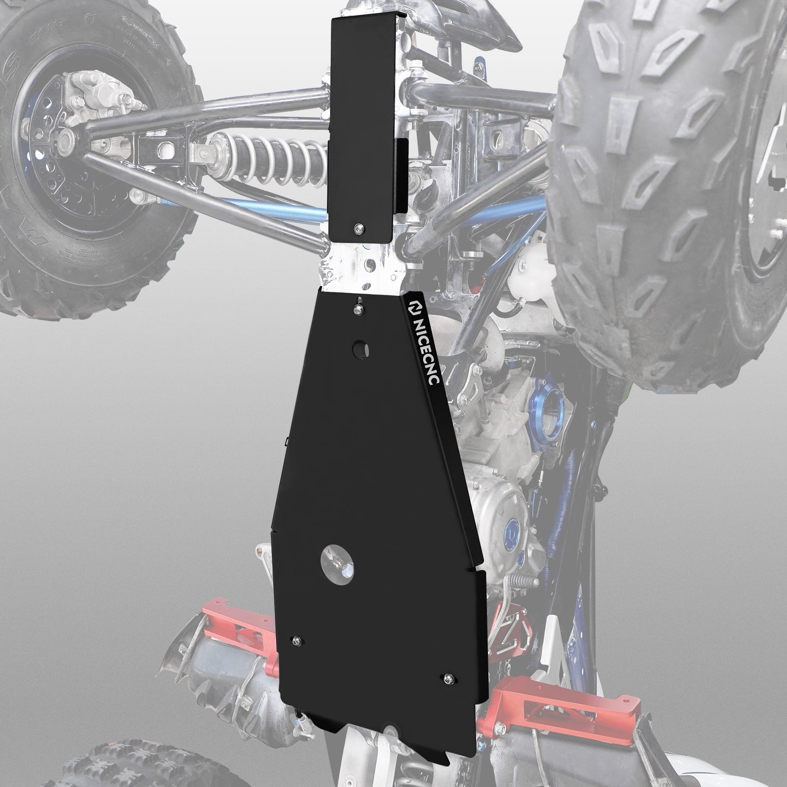 ATV Full Chassis Glide Frame Engine Skid Plate Guard For Yamaha Raptor 700 700R 06-26 Position 6