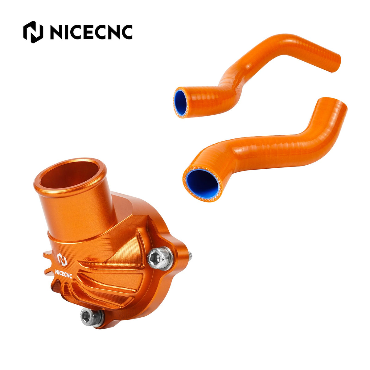 Thermostat Housing Cover + Silicone Radiator Hose Kit For KTM 790 890 Adventure R