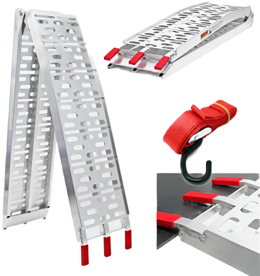 Racecraft Aluminium Plated Bike Loading Ramp - 217cm (Extended) Position 2