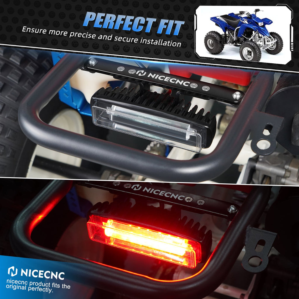 Plug & Play LED Rear Brake Tail Light w/Bracket For Yamaha Warrior Banshee Blaster