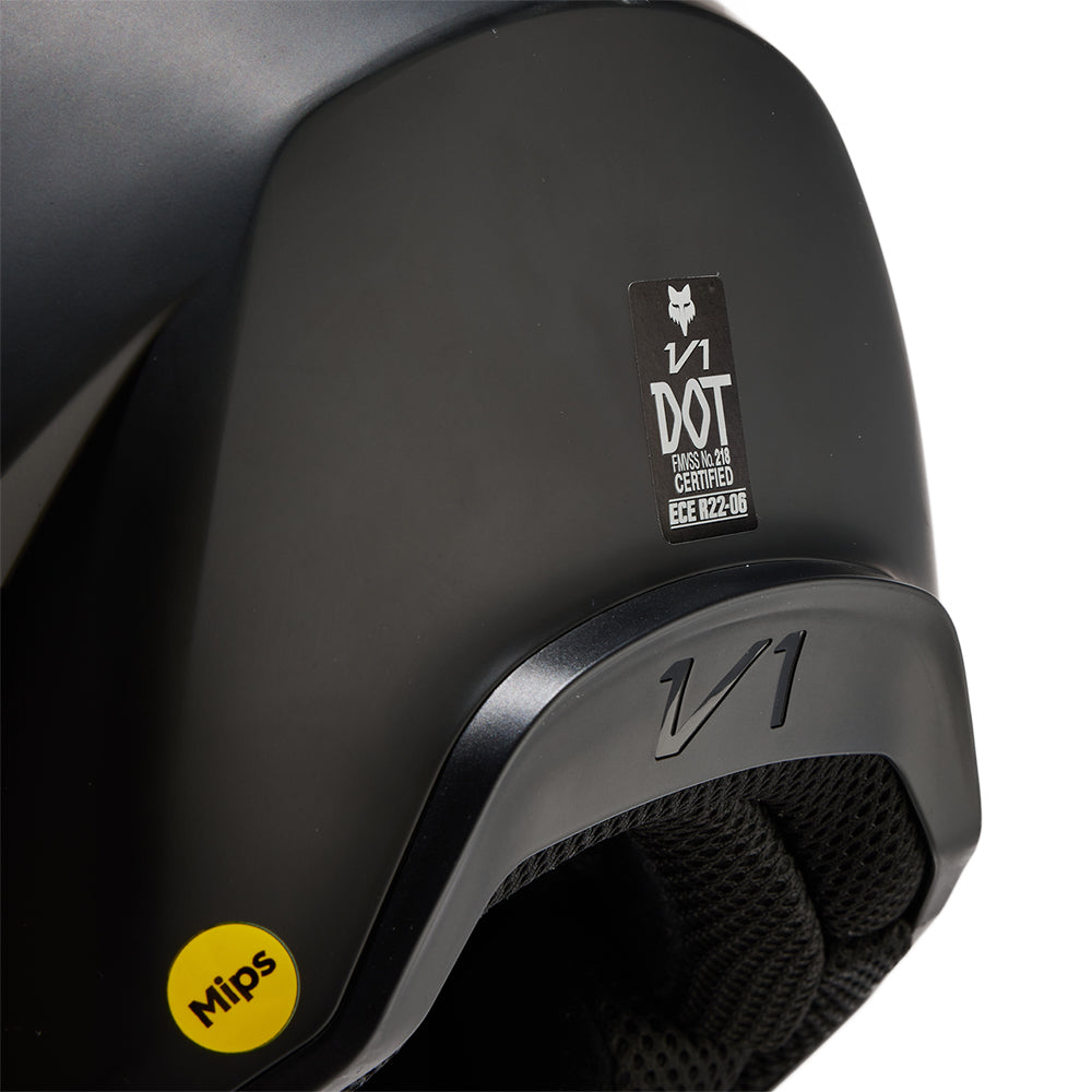 Youth V1 Matte Black Helmet