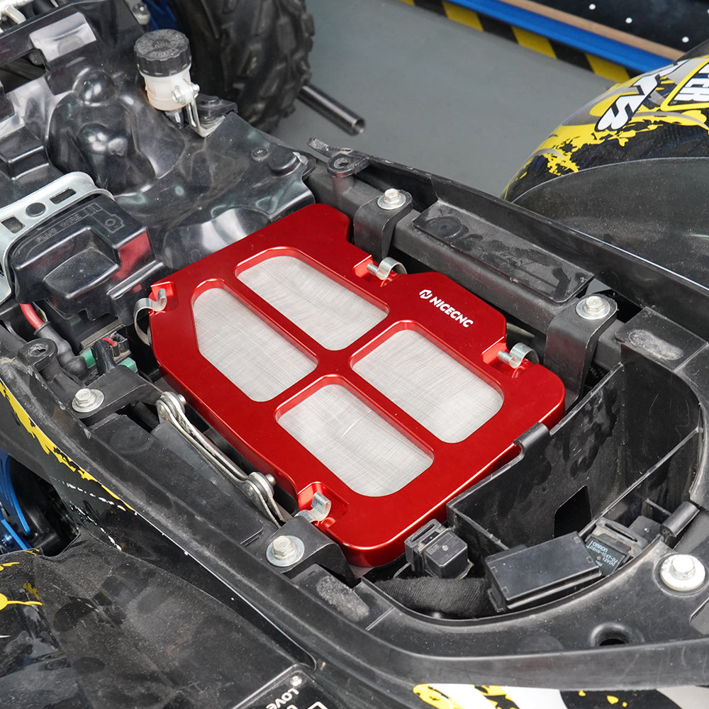 ATV High-Flow Air Filter Intake Cleaner w/Adaptor Kit For Yamaha Raptor 700 700R Position 25