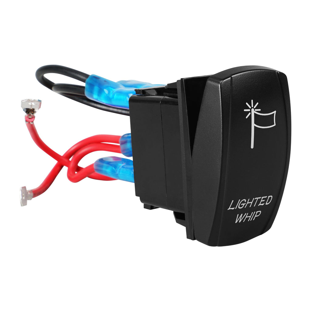 UTV ATV 12V 20A LED Light Rocker Switch ON-OFF Toggle Switch Laser