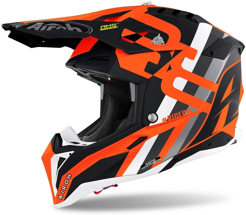 Airoh Aviator 3 Rainbow - Orange/Matte Black - EMD Online