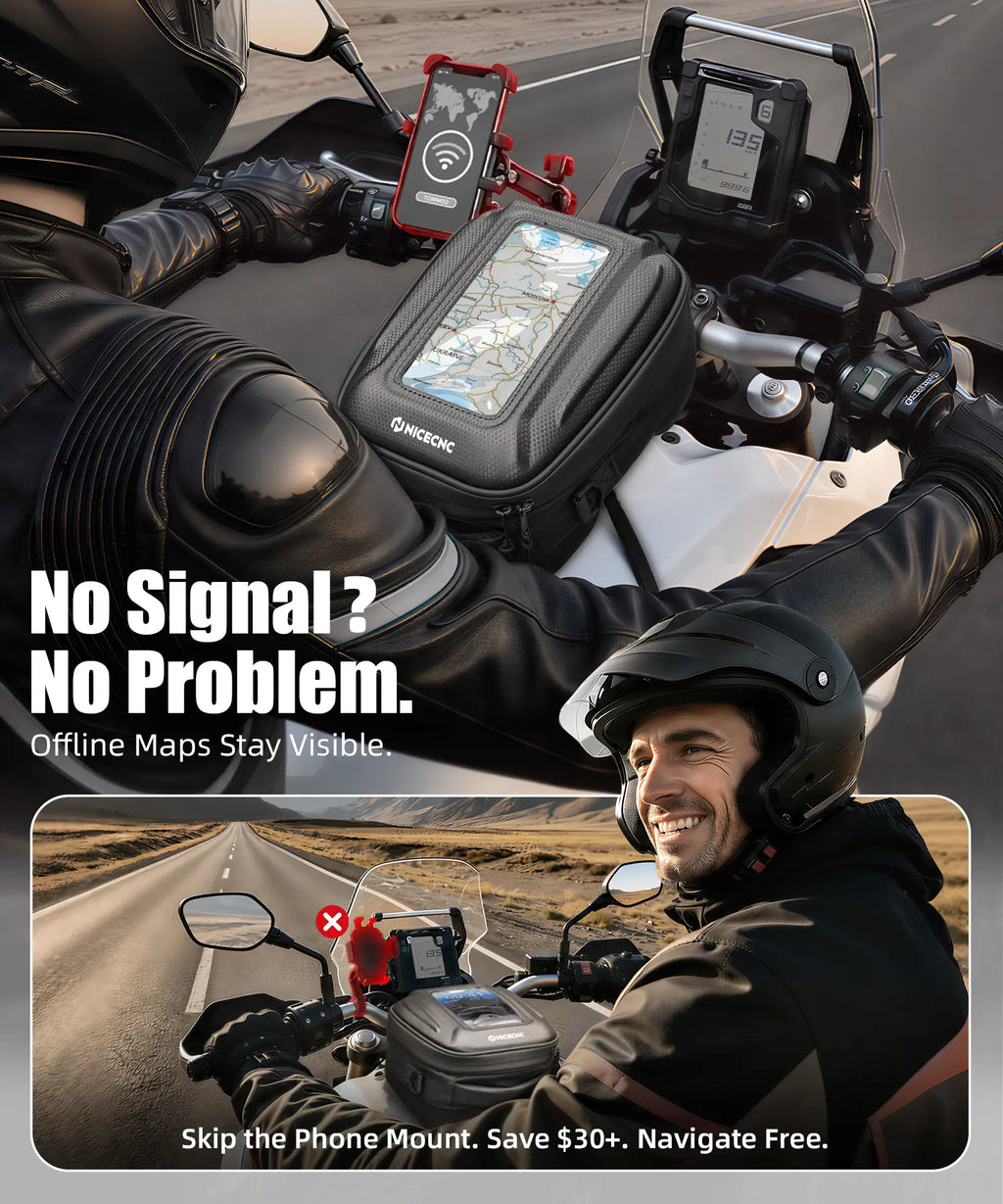 Quick-Release Tank Bag Push-Pull Lock System For Yamaha Tenere 700 2019-2024