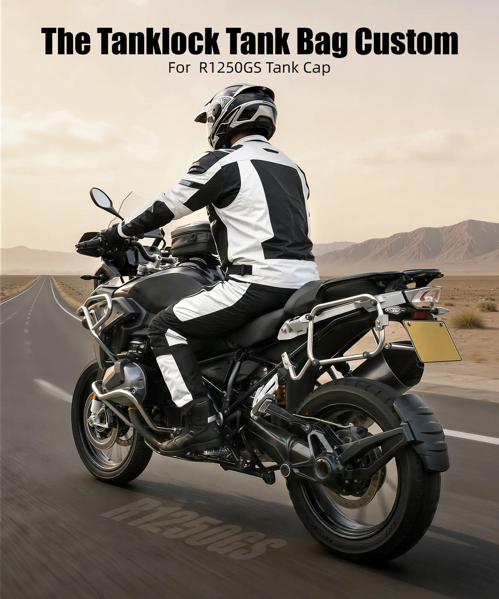 Quick-Release Motorcycle Tank Bag For BMW R 1250 GS Push-Pull Lock System Waterproof