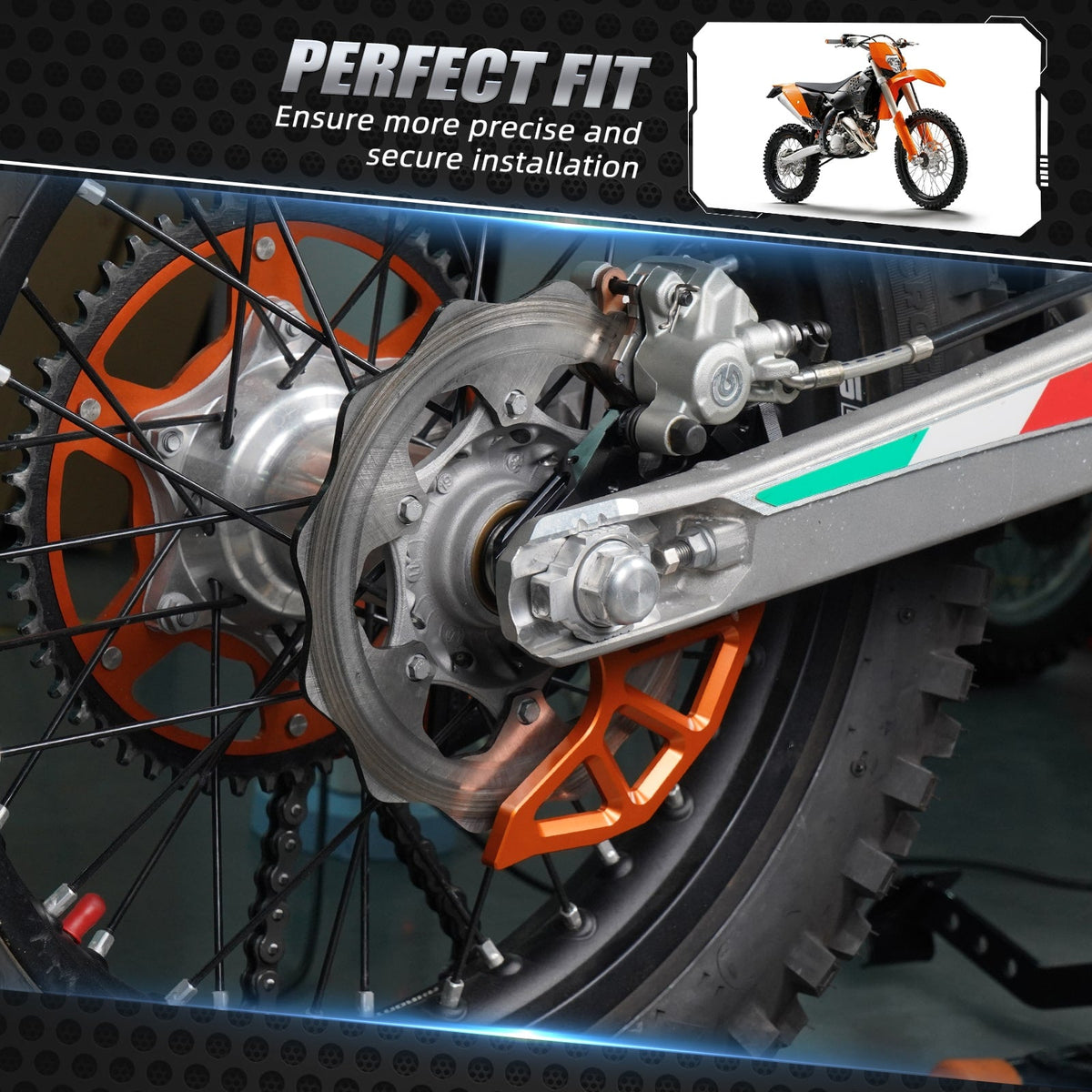 Rear Disc Brake Guard Caliper for KTM 350 500 EXC-F 2004-2022