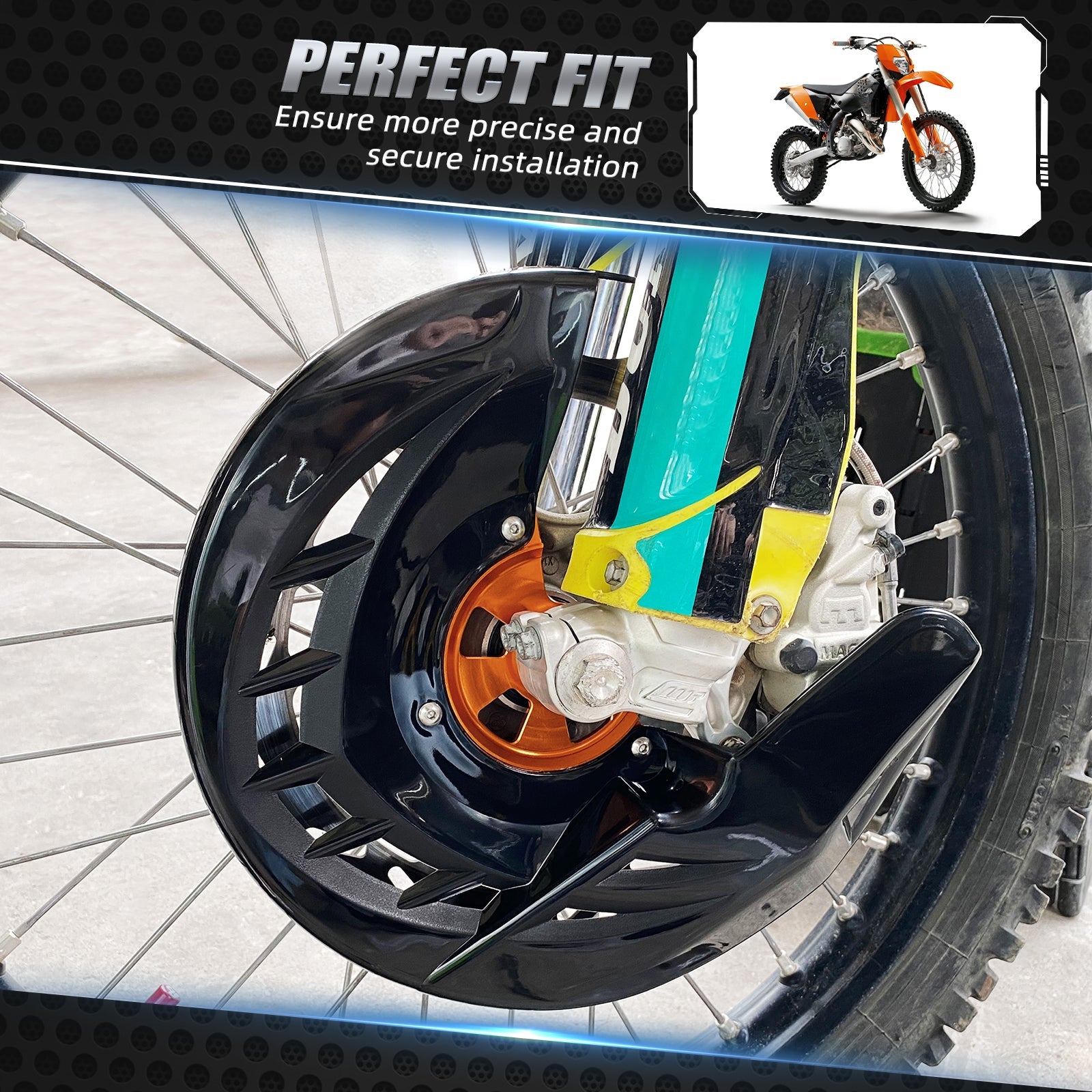 Front Brake Disc Guard For KTM Husqvarna Husaberg Position 2