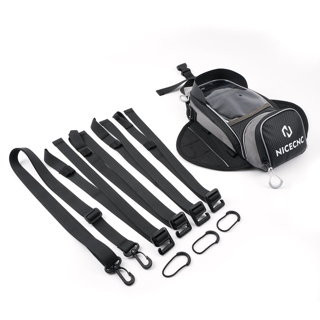 Universal Motorcycle Magnetic Tank Bag Front Fuel Storage Saddle Bag