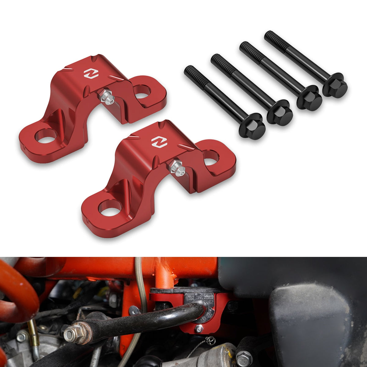 Front Sway Bar Stabilizer Clamp Holder Mounts For Can-Am Maverick X3