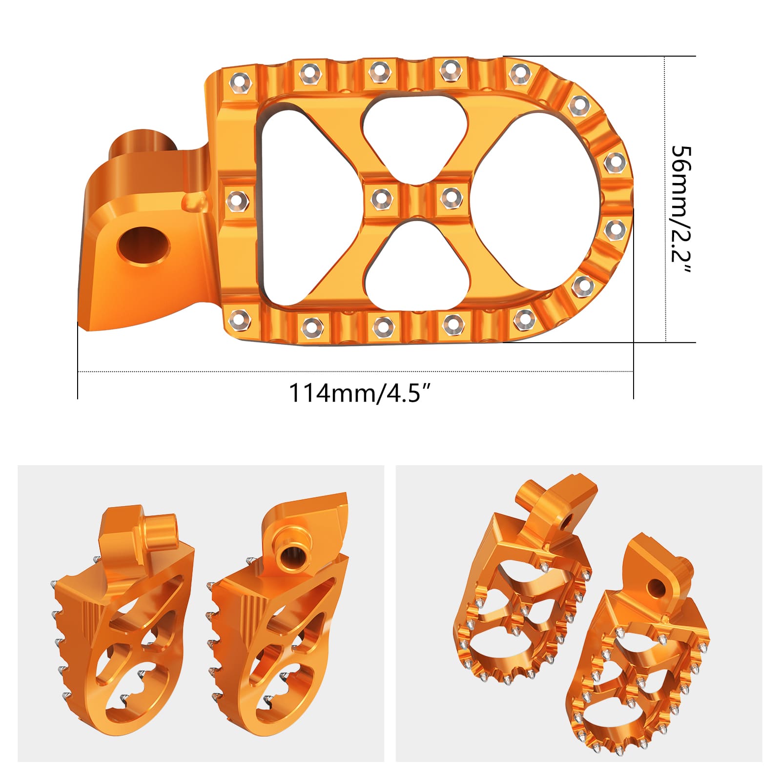Forged Foot Pegs Rests Pedals For KTM Yamaha Husqvarna
