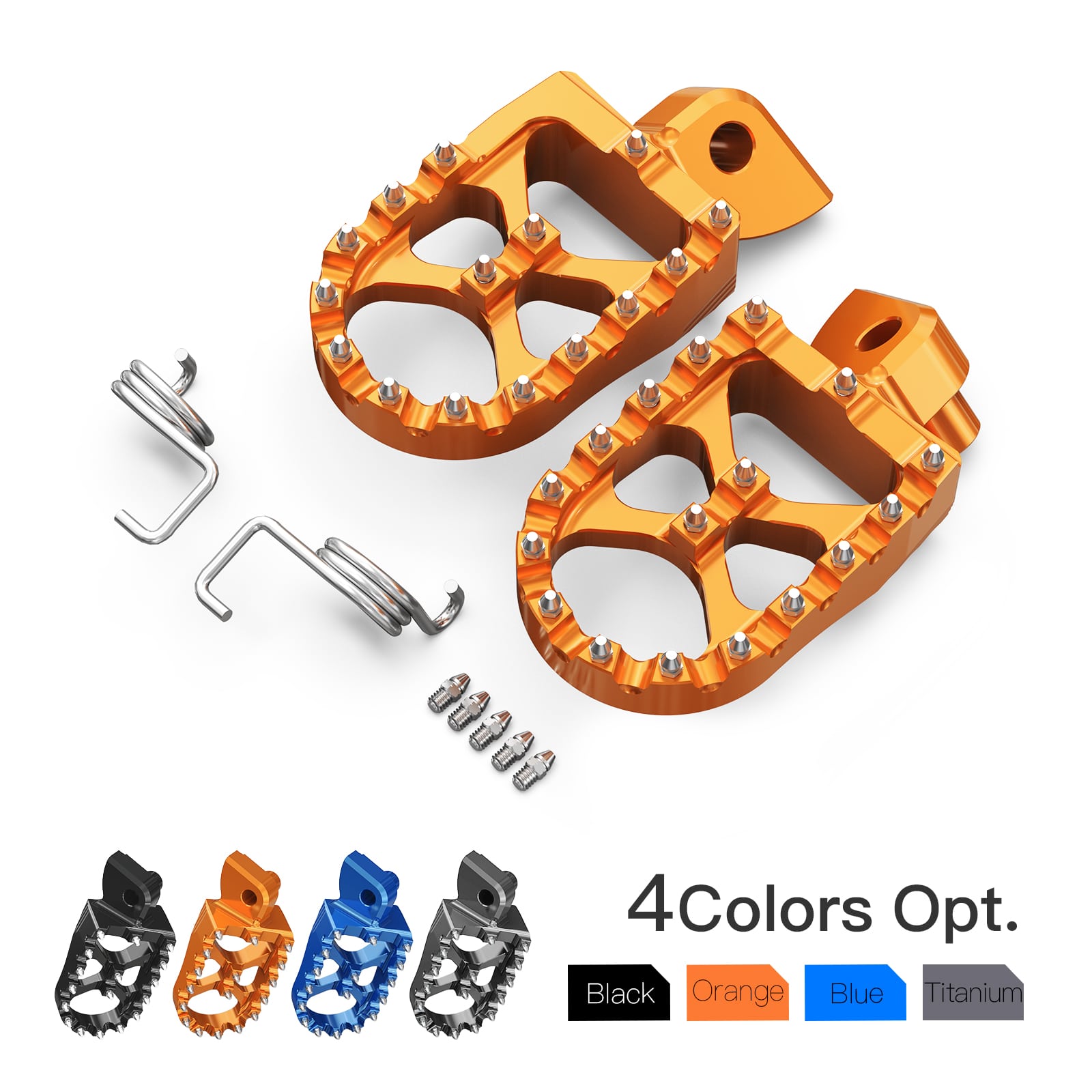 Forged Foot Pegs Rests Pedals For KTM Yamaha Husqvarna Position 1