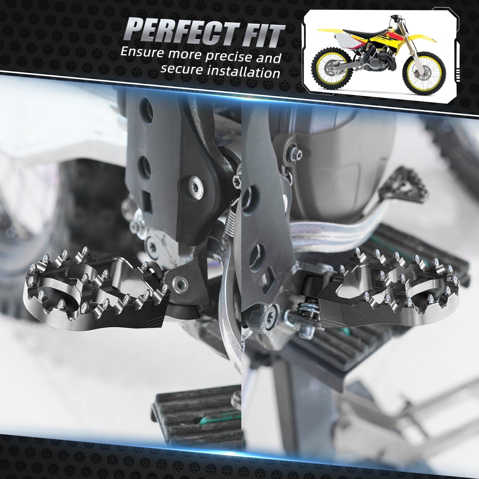 Forged Foot Pegs Rests Pedals For KTM Yamaha Husqvarna Position 5