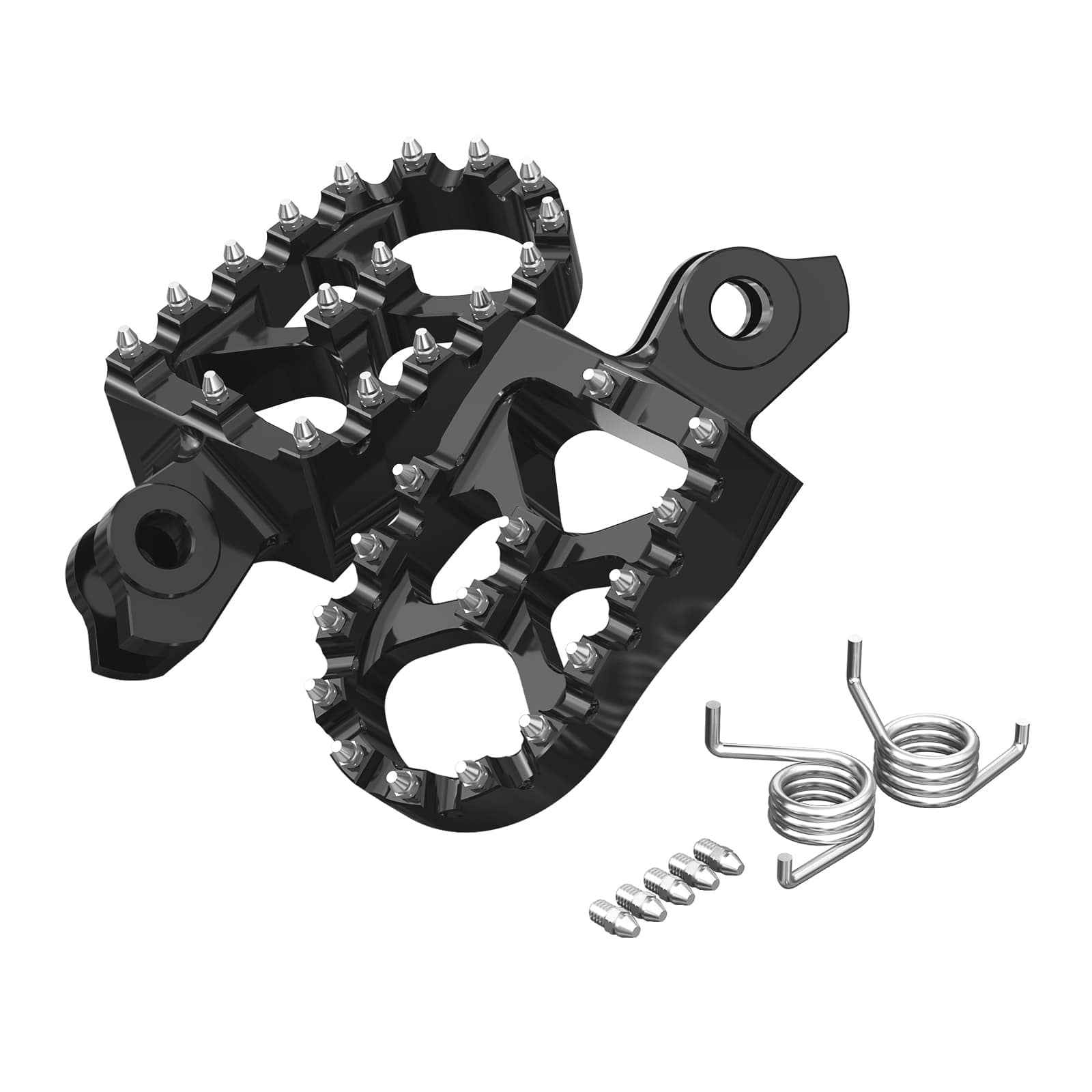 Pair Wide Billet Footpegs For Suzuki RMZ250 2010-2024 RMZ450 2008-2024 Position 11