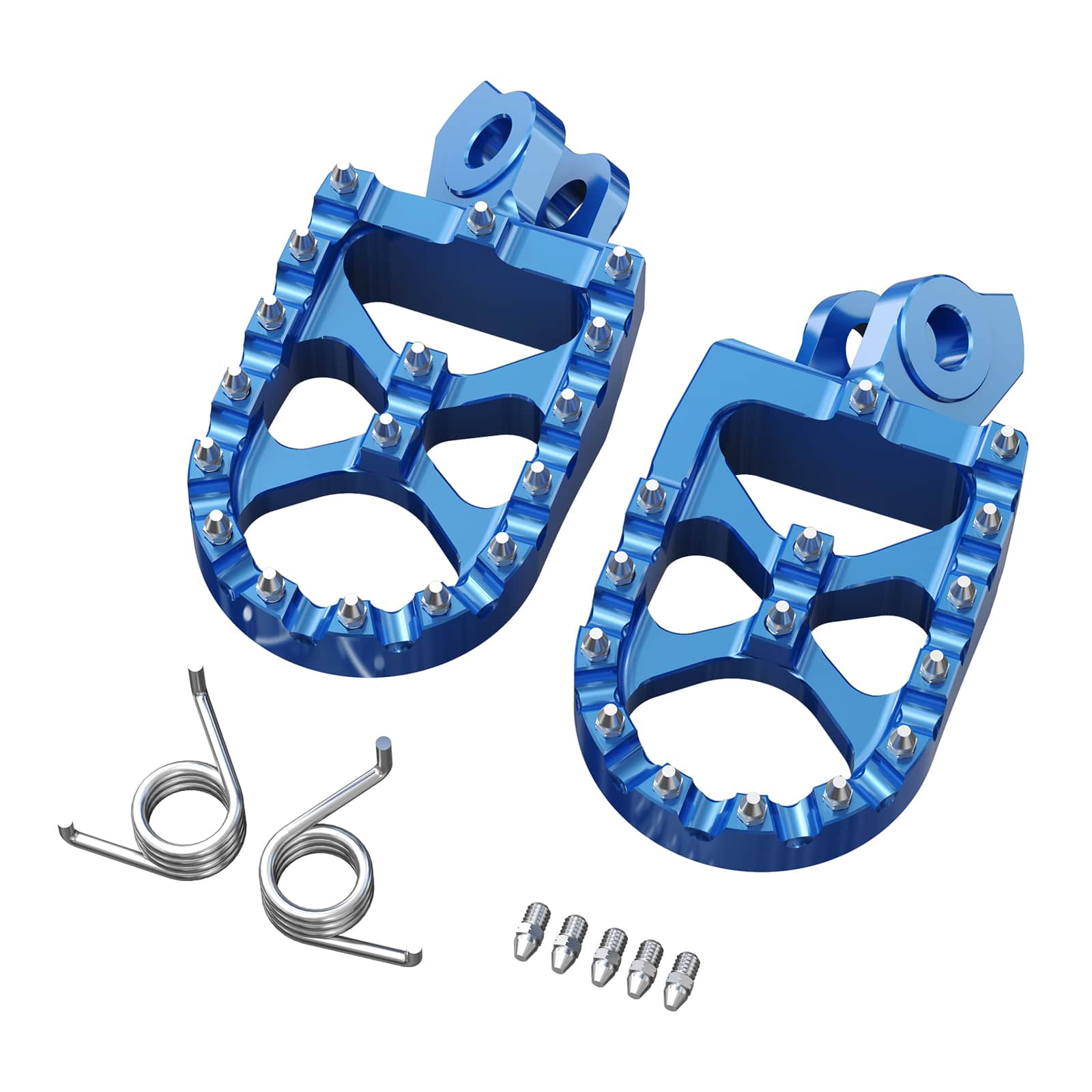 Pair Wide Billet Footpegs For Suzuki RMZ250 2010-2024 RMZ450 2008-2024 Position 27