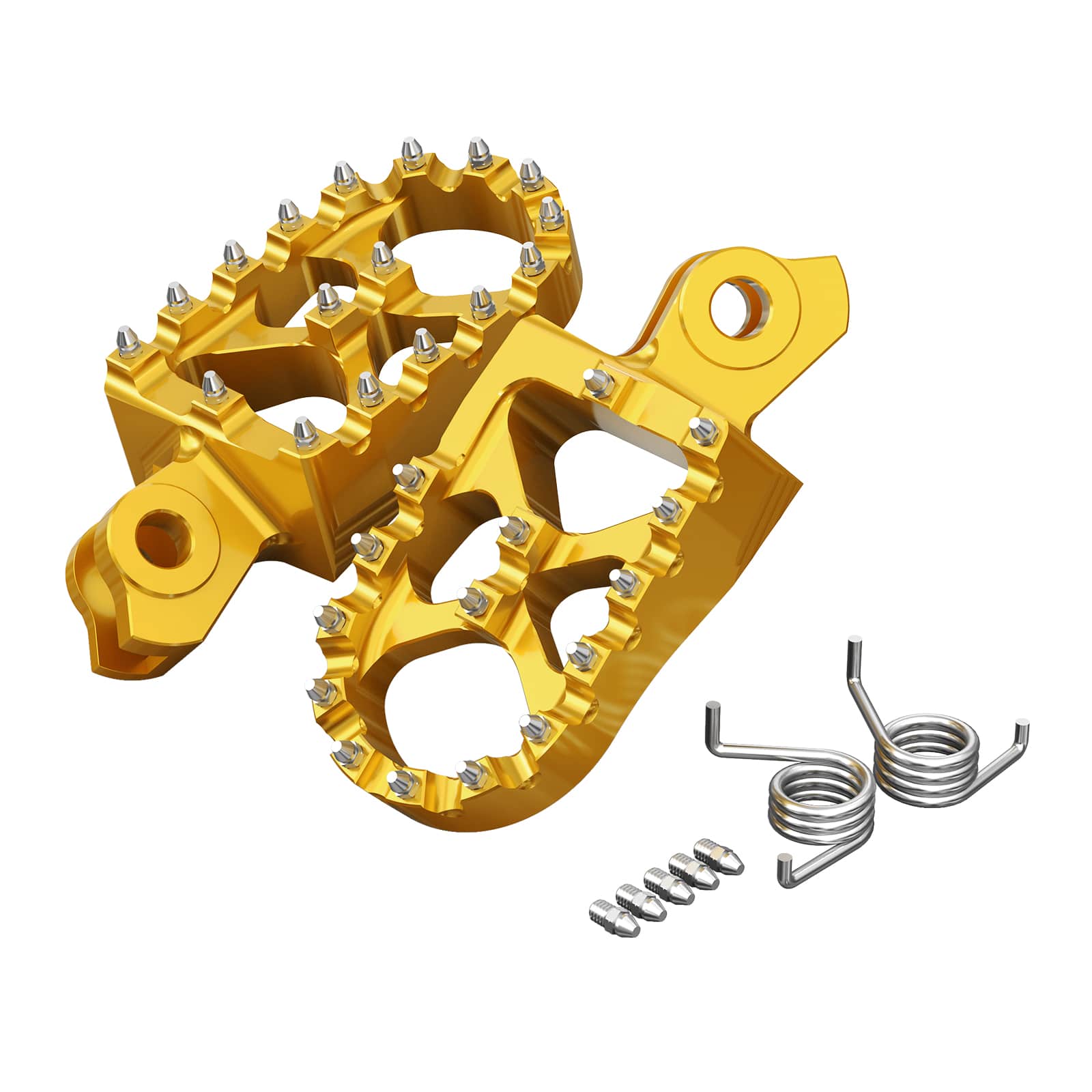 Pair Wide Billet Footpegs For Suzuki RMZ250 2010-2024 RMZ450 2008-2024 Position 2