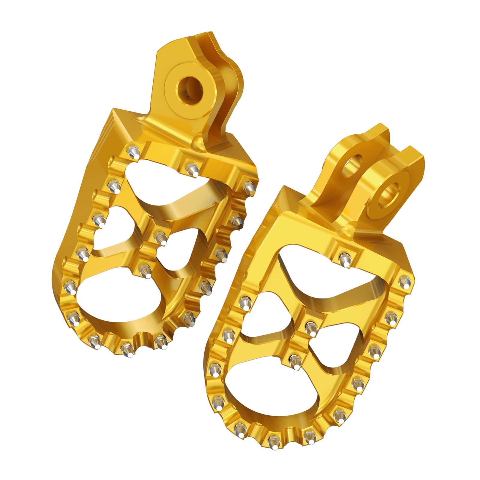 Pair Wide Billet Footpegs For Suzuki RMZ250 2010-2024 RMZ450 2008-2024 Position 4