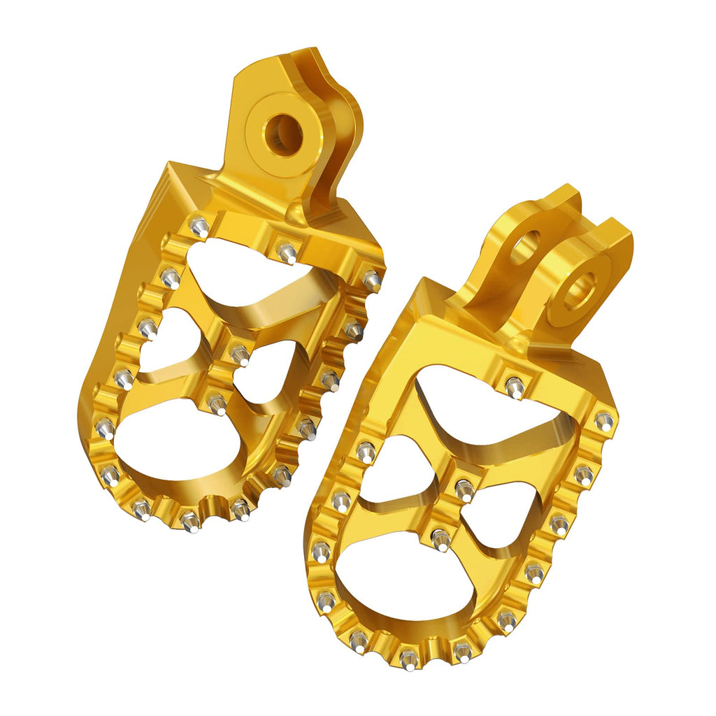 Pair Wide Billet Footpegs For Suzuki RMZ250 2010-2024 RMZ450 2008-2024