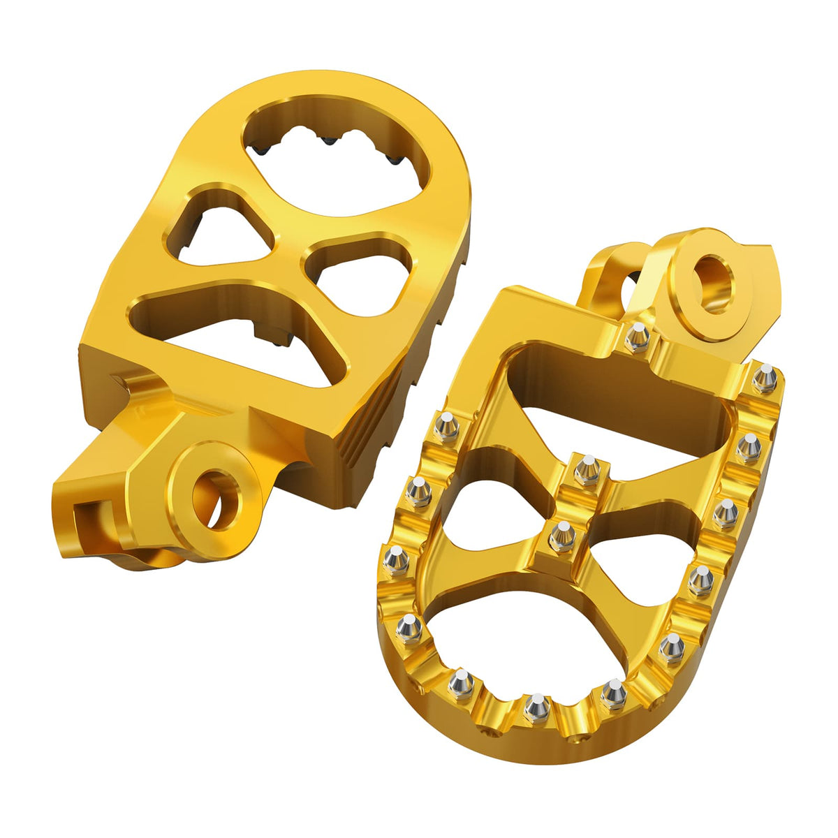 Pair Wide Billet Footpegs For Suzuki RMZ250 2010-2024 RMZ450 2008-2024