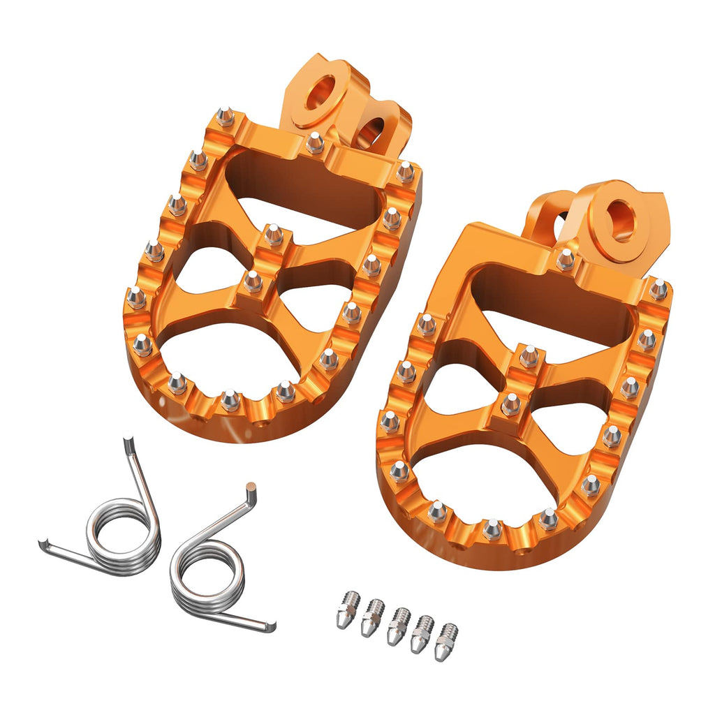 Pair Wide Billet Footpegs For Suzuki RMZ250 2010-2024 RMZ450 2008-2024 Position 32
