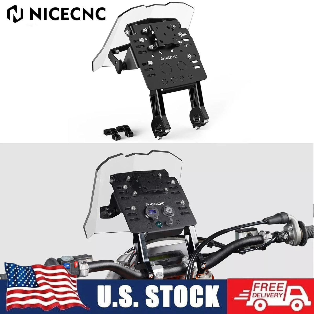GPS Mount Bracket Fairing Kit For Yamaha YZ YZF WRF 125 250 450