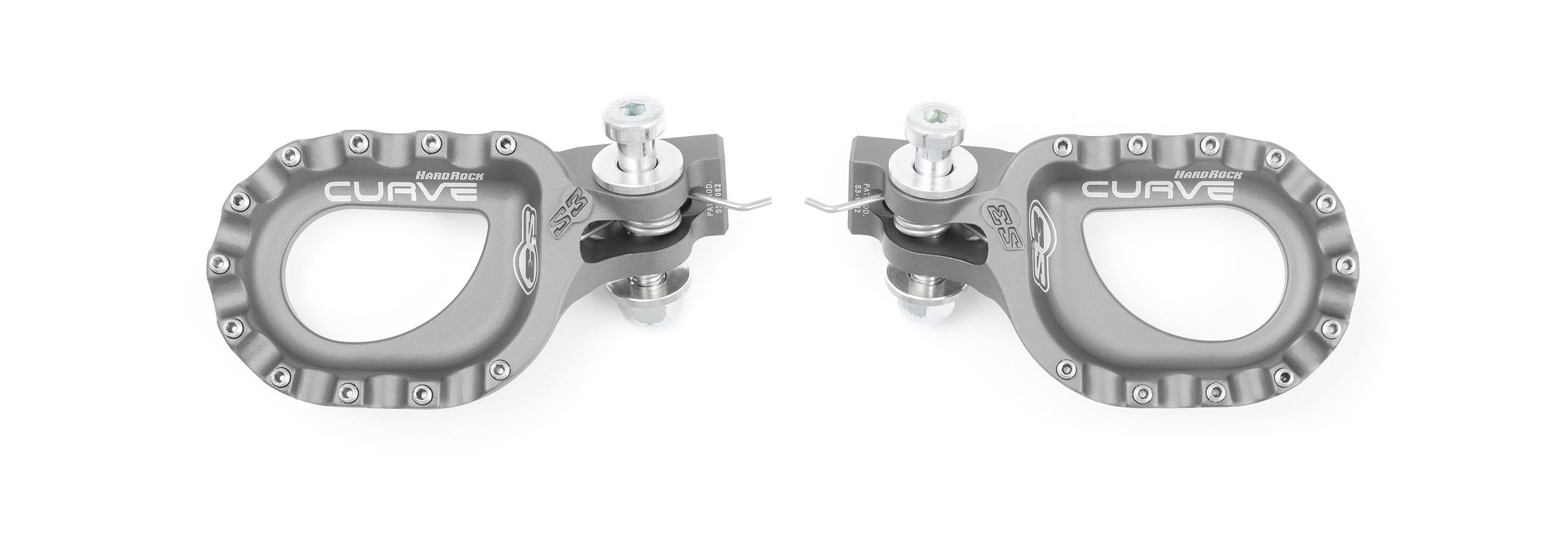 S3 Footrest Kit HR Curve Silver