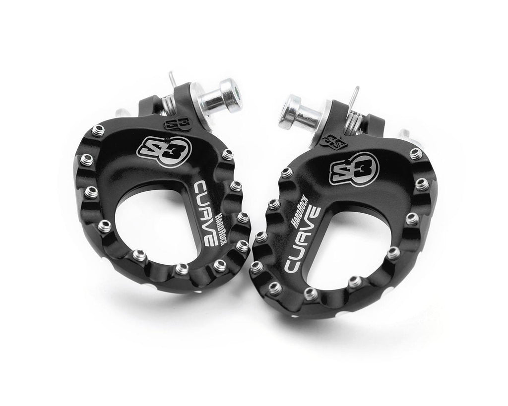 S3 Footrest Kit HR Curve Silver