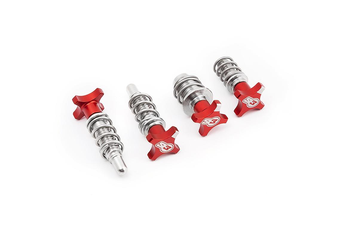S3 Lever and MC adjusters kit AJP BRAKTEC Blue