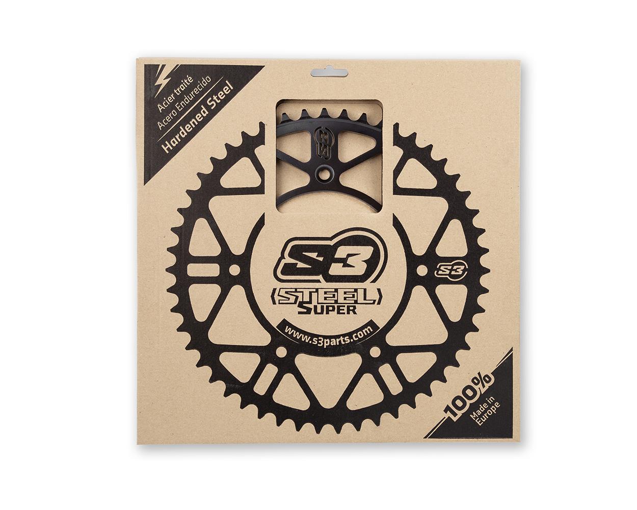 S3 Supersteel Chainwheel Sherco/GG/Hky Black 52