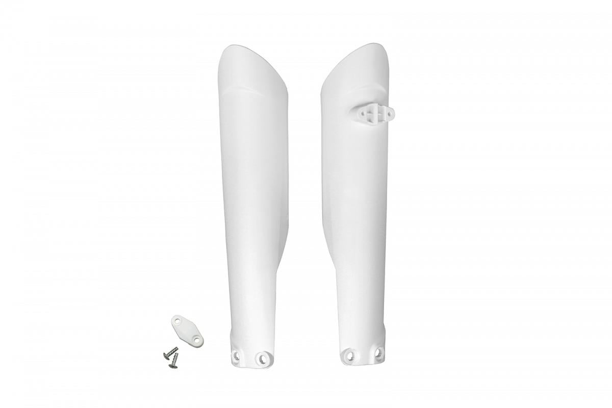 Ktm EXC 125 2016 2021 fork slider protectors white