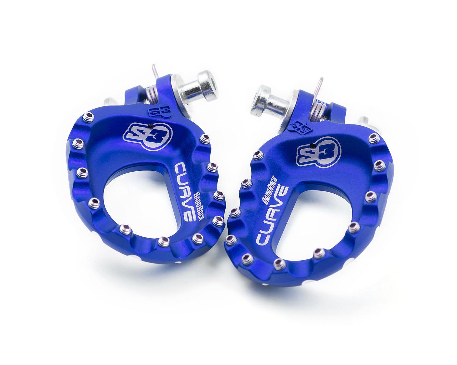 S3 Footrest Kit HR Curve Silver