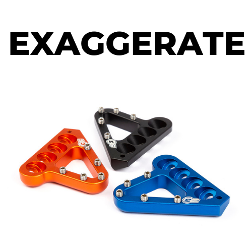 S3 Rear brake step plate XL "TPI" KTM/Hus/Gas Blk