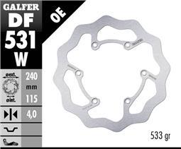 Galfer Yamaha YZ450 (2020) Rear Disc Wave Fixed 24