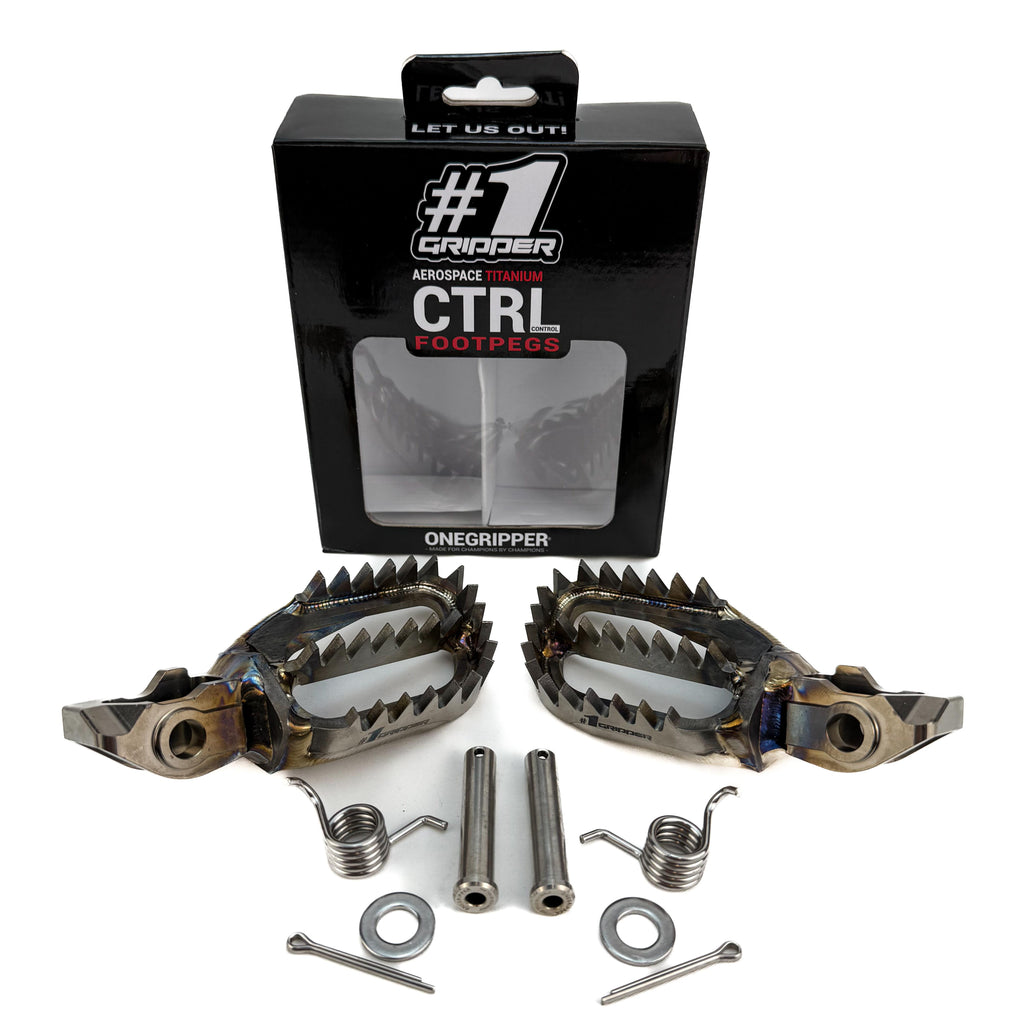 Ti-CTRL Footpegs - Tri Grip - KTM/HQV/GG/Beta