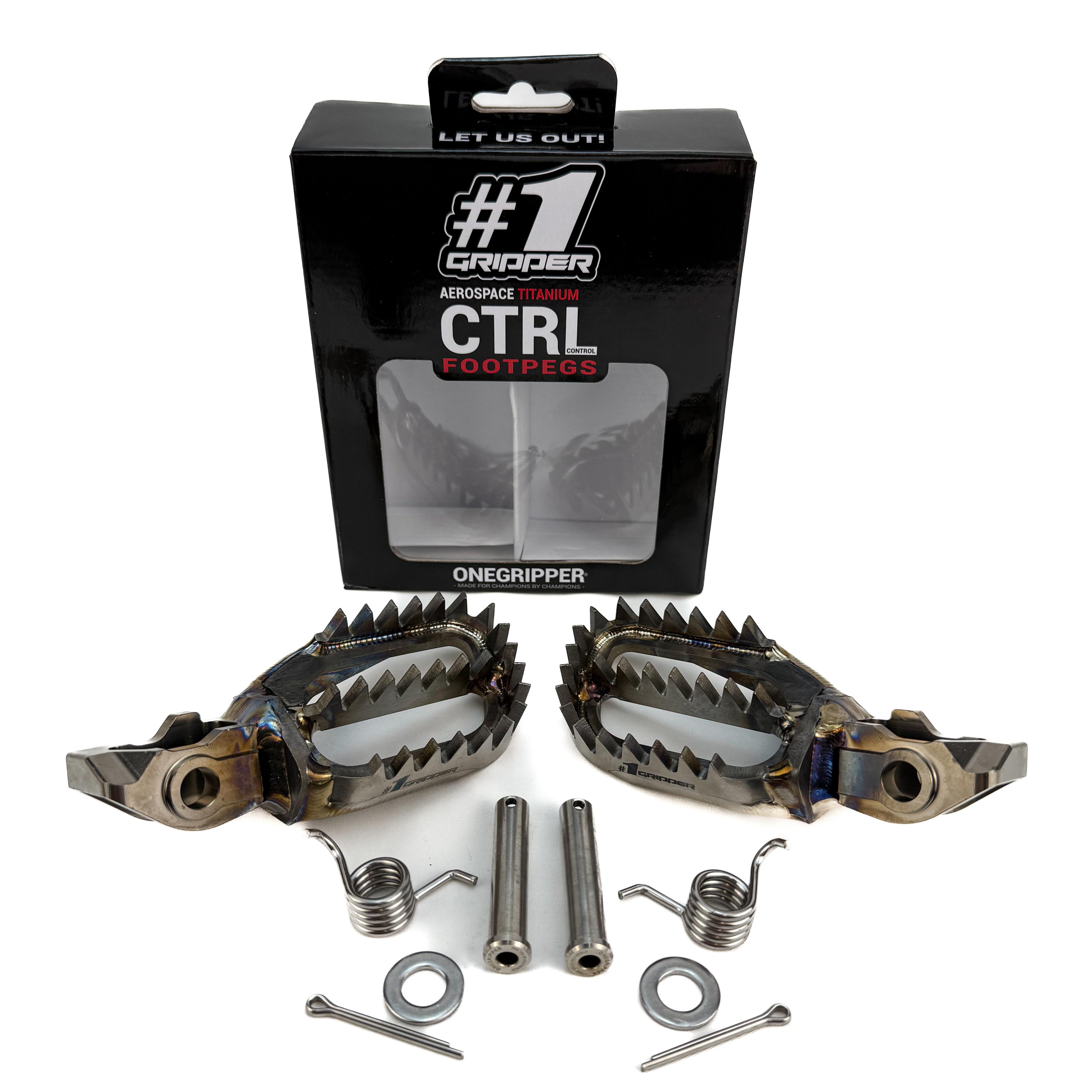 Ti-CTRL Footpegs - Tri Grip - KTM/HQV/GG/Beta