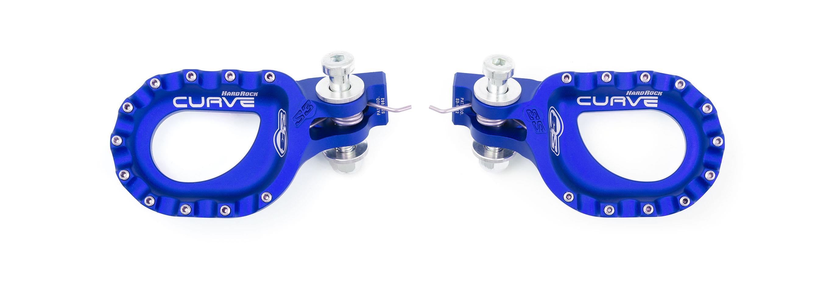S3 Footrest Kit HR Curve Silver