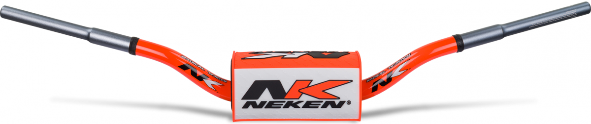 Neken Smooth Feeling Handlebar, Fluo Orange, Pad Orange-White