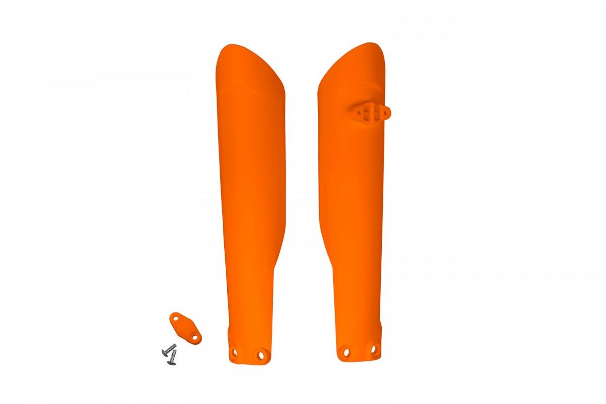 Ktm EXC 125 2016 2021 fork slider protectors orange