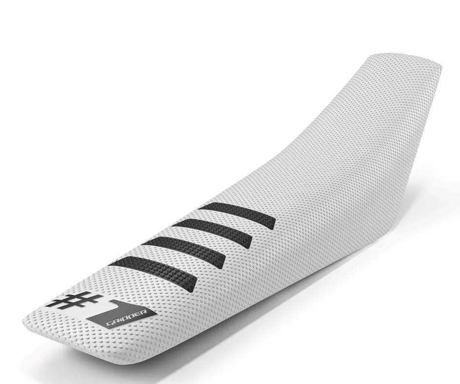 Ribbed Seat Cover - White/Black