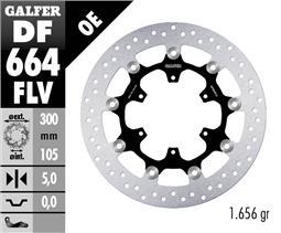 Galfer FRONT ROUND DISC FLOATING 300x5mm BMW F800S