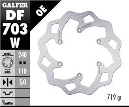 Galfer KTM 950S / BMW 650 Rear DISC WAVE FIXED 240