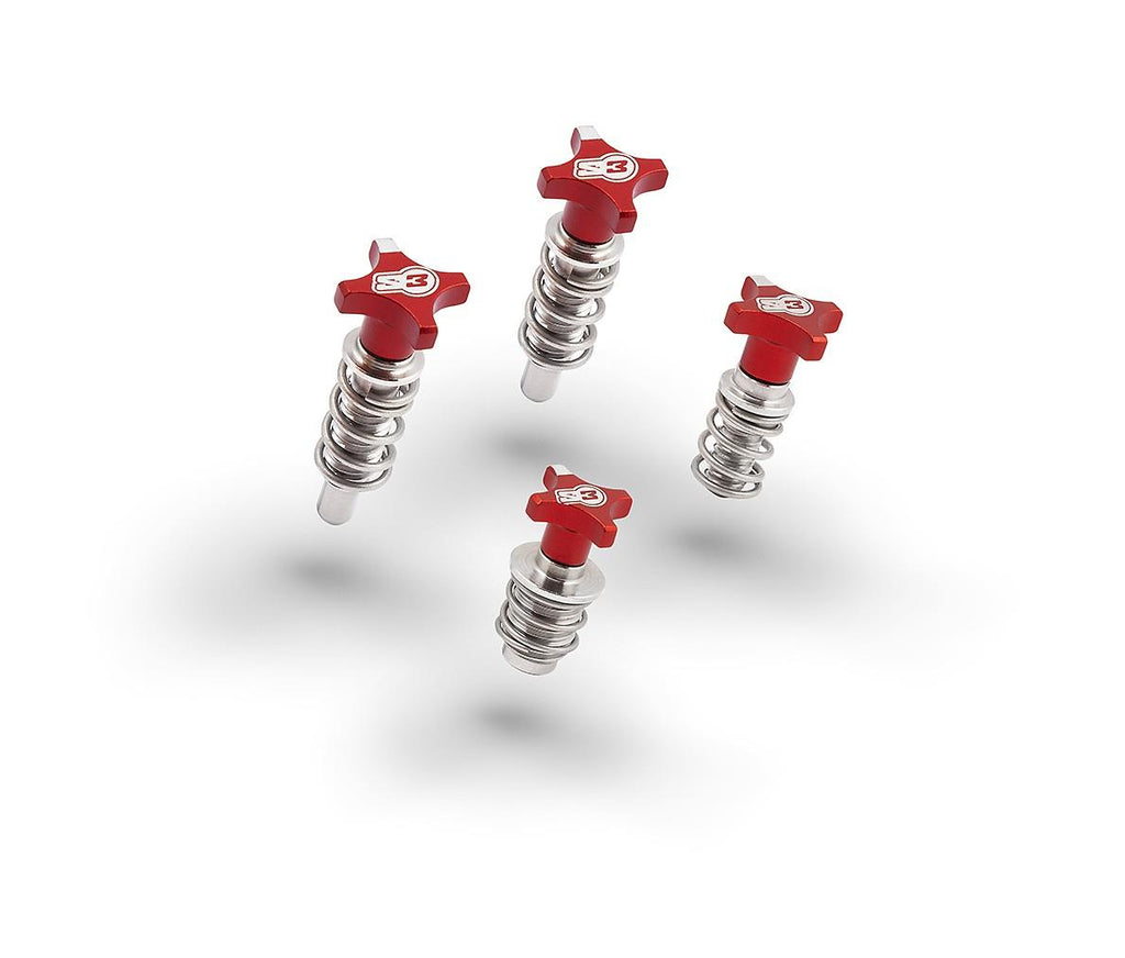 S3 Lever and MC adjusters kit AJP BRAKTEC Silver