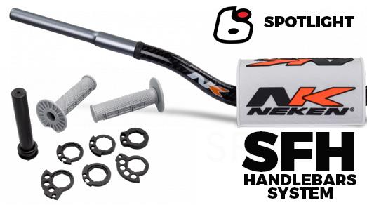 Neken Smooth Feeling Handlebar, Fluo Orange, Pad Orange-White