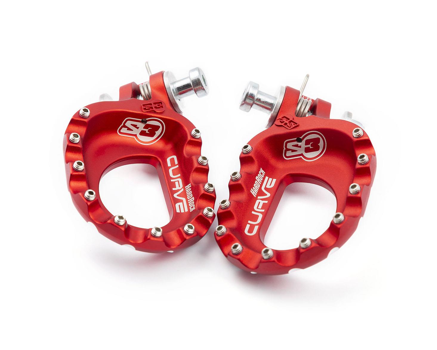 S3 Footrest Kit HR Curve Silver