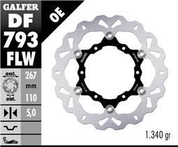 Galfer 1090-1290 Rear DISC WAVE FLOATING (C. STEEL